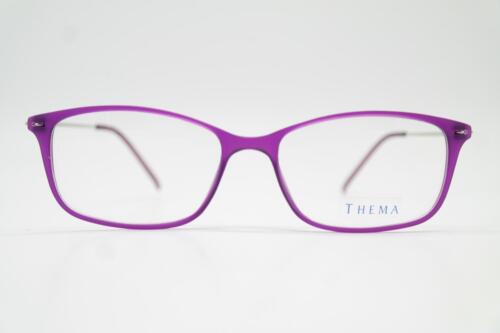 Lunettes THEMA T-354 Violet Argent Ovale Monture Lunettes Neuf - Picture 1 of 6