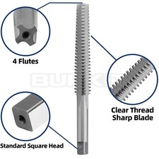 ACME 1-1/4"-4 Trapezoidal Tap Right Hand, HSS 1-1/4 x 4 Trapezoidal Thread Tap 3
