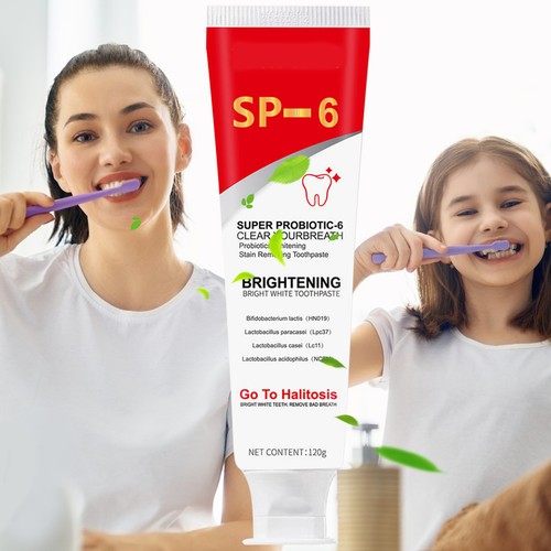 Probiotics Bright White Toothpaste,Fresh Breath,Super Probiotic-6 - Picture 5 of 10