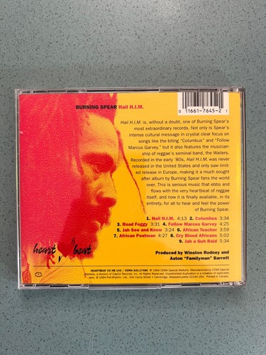 Burning Spear - Hail H.I.M. - CD - 1994 - Heartbeat Records – CD HB 145 - Bild 3 von 3