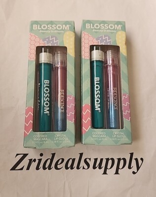 Blossom Beauty In Bloom Lip Gloss & Teal Mascara Damaged  Box Pack Of 2