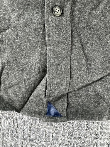 UNTUCKit Costanti Mens Long Sleeve Button Down Flannel Gray Shirt - PICK SIZE - Picture 2 of 6