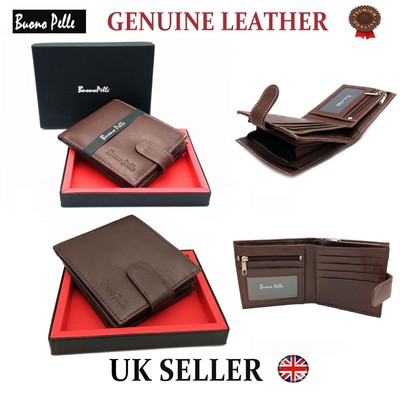 Mens Designer Leather Wallet Buono Pelle High Quality Credit Card Coin Holder
