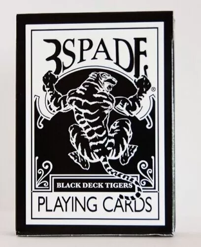 Bicycle Ellusionist GAFF DECK 3SPADE BLACK TIGER Playing Cards Magic Trick Delux