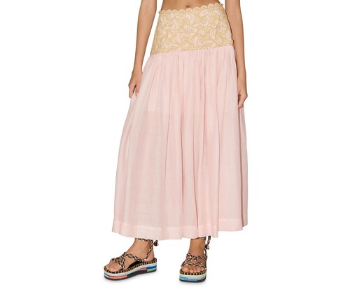 Alemais Womens Anthea Broderie Maxi Skirt Pink Size US 8 - Picture 5 of 5
