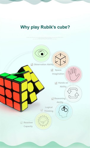 Cubo 3x3 Puzzle Juguete Sin Pegatinas Negro Velocidad Magia 3x3x3 Inquieto Niños Adultos - Imagen 3 de 24