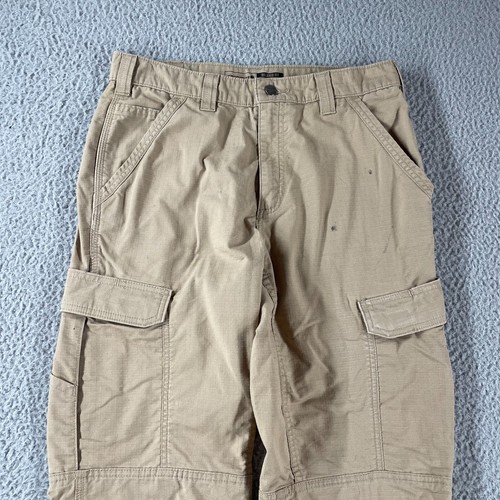 Carhartt Rip Stop Khaki Cargo Force Relaxed Fit Pants Men’s 32x32 104200 DKH * - Picture 2 of 15