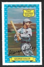 1970 ROLD GOLD 3-D #5  George Sisler  ST LOUIS BROWNS  ( No Cracks )  NM-MINT  A