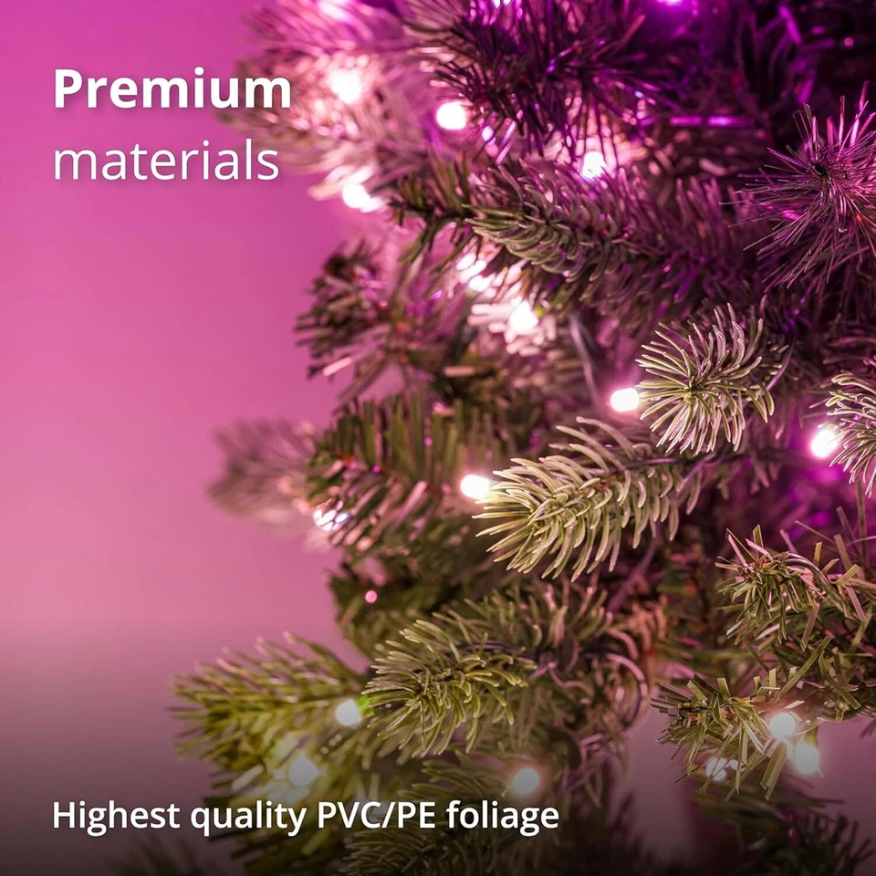 Corona Twinkly Pre-Iluminada - Corona de Navidad LED Controlada por Aplicación Ecomm-Caja Abierta Foto 3 de 4