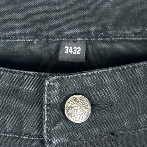 Harley Davidson Rival Riding Jeans Men 34x32 Black Denim Pants Made with Kevlar - Bild 3 von 19