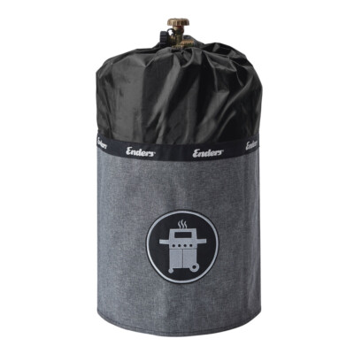 Enders Gasflaschenhülle Style 11 kg Schwarz Feuerfest Abdeckung Silikonfüße