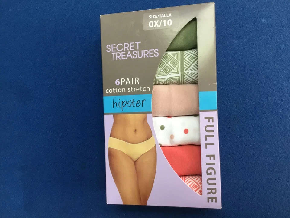 Ropa interior para mujer: Secret Treasures, disponible en bikini, calzoncillo o hipster paquete de 6 Foto 4 de 4