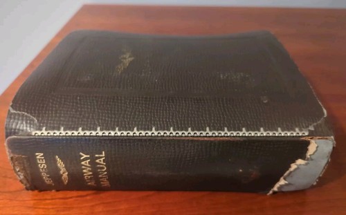Vintage Jeppesen Airway Manual Maps Charts Leather Binders 6 Total 5 Full 1 Bare - Picture 23 of 23