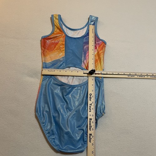 One Piece Colorful Girls 14 Swimsuit New - Picture 7 of 9