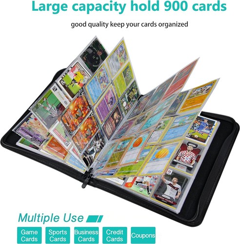 Premium 900-Card Double-Sided Binder for Trading Cards - Dust-Resistant PU Ma... - Picture 6 of 9
