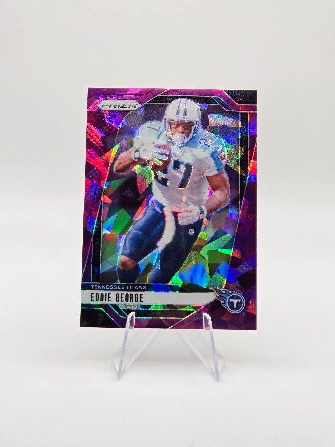 Eddie George 2024 Panini Prizm Purple Ice SP /225 #285 Titans