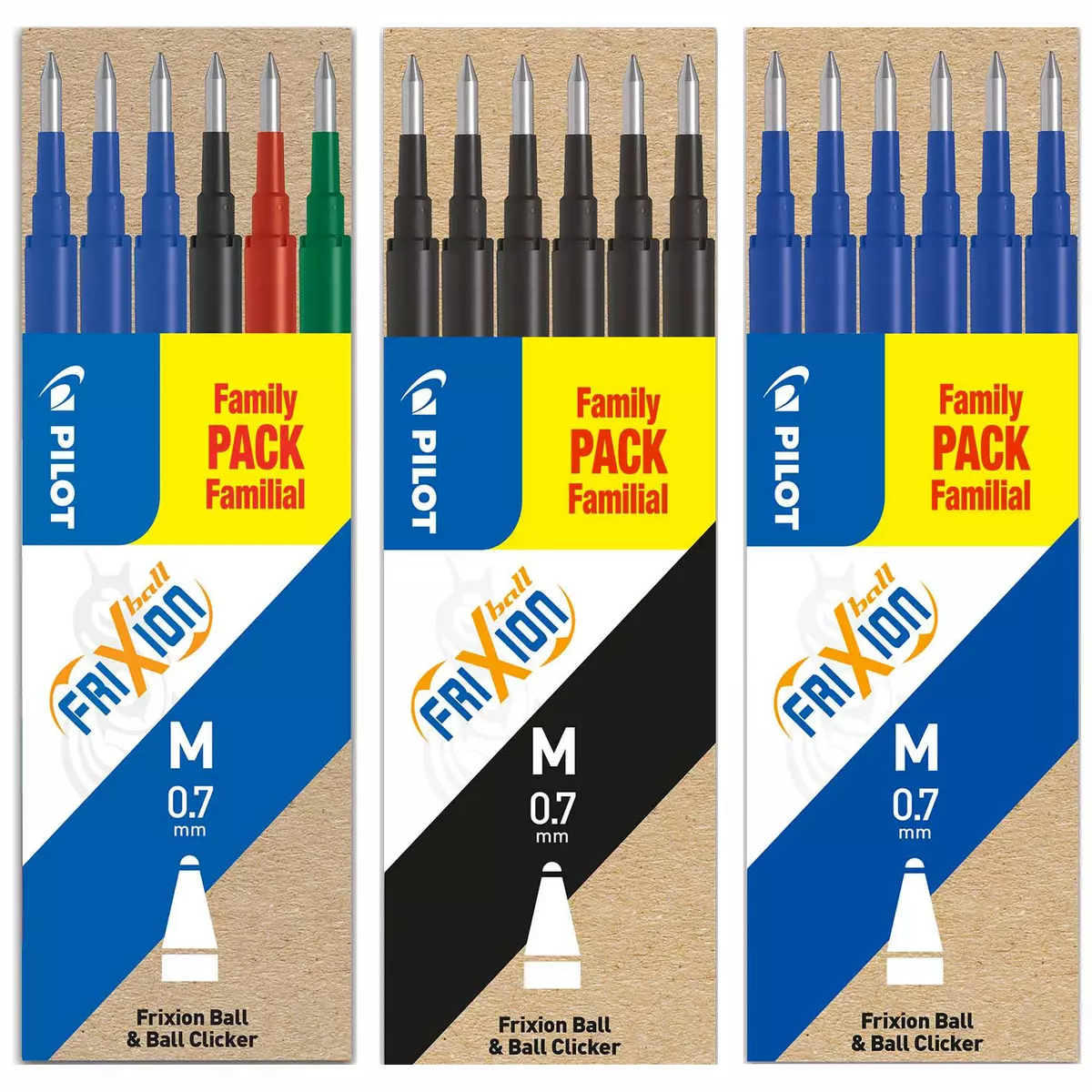 Pilot Frixion Refills 0.7 Pack of 6 Blue