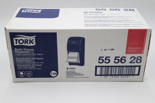 NEU Tork Elevation Design schwarz Kunststoff T26 Bad Gewebespender 555628 hoch CP - Bild 2 von 3