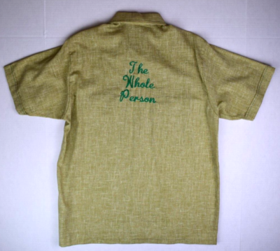 ウェア・シャツ NAT NAST vintage bowling shirt Bowling Shirt Vintage Nat Nast Size S/M 60s Avocado White
