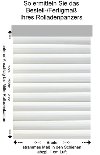 PVC Rolladenpanzer MAXI holzfarben Rolladen Rollladen Rollo Rolladenbehang - Bild 2 von 3