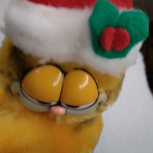 Garfield The Cat 1978 1981 Hugger Toy Clip Bell Inside Hat Dakin Inc. - Picture 16 of 24