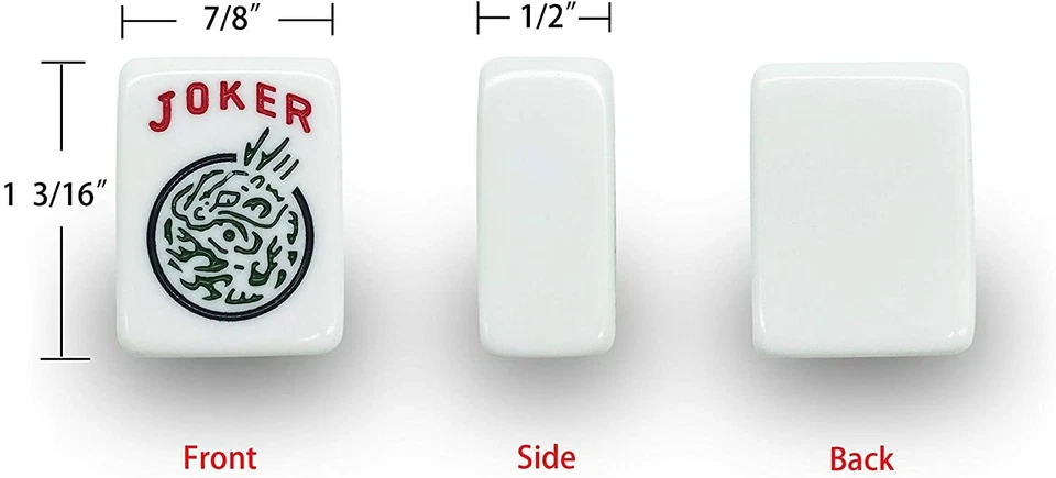 American Mahjong Set 166 Tiles Black Bag 4 Color Pushers/Racks Western Mahjongg - Image 3 of 4