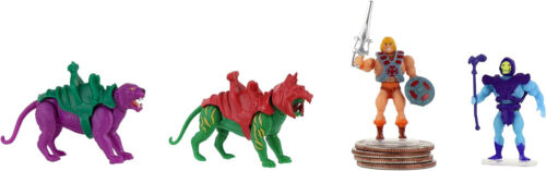 MASTERS OF THE UNIVERSE 4 PACK WORLDS SMALLEST MICRO FIGURES HE-MAN SKELETOR CAT - Picture 3 of 3