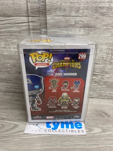 Funko Pop #299 Civil Warrior Marvel Contest of Champions Hot Topic Exclusive mit P - Bild 3 von 5