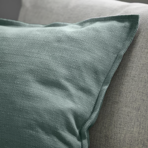 Ikea LAGERPOPPEL Cushion Cover – Light Blue-Gray, 20x20" | Subtle Sophistication - Picture 4 of 4