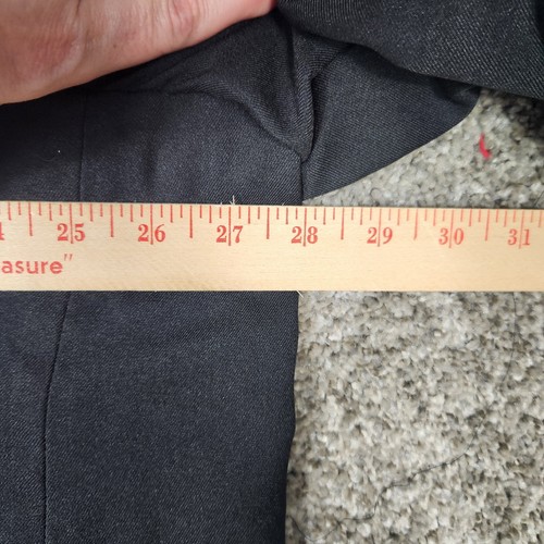 Stacy Adams Anzug Sakko Herren 54 L lang schwarz Dreiknopf Blazer gefüttert Mantel - Bild 14 von 16