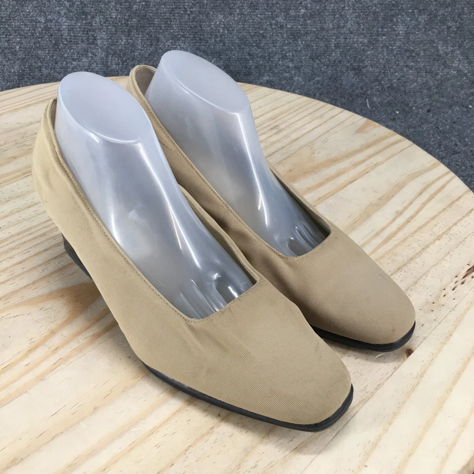 Zapatos de salón Villager A Liz Claiborne Company para mujer 7 M Stephanie beige tacones Foto 3 de 4