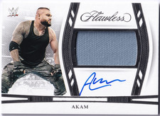 Akam | On-Card Autograph | Memorabilia 04/25 | WWE 2024 Panini Flawless