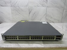 CISCO WS-C3750E-48PD-SF 48 Port Gigabit POE Switch w/ 1150W Power Supply 
