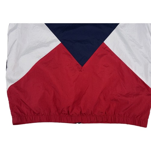 Ellesse Men’s Jacket Windbreaker Lapaccio Red/White/Blue XL Packable Hood EUC - Picture 11 of 14