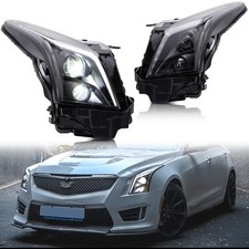 LED Headlights for Cadillac ATS 2013-2019 Animation Sequential Front Lamps Set
