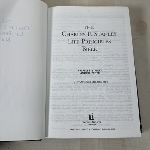 The Charles F. Stanley Life Principles Bible: New American Standard Version - Picture 7 of 9