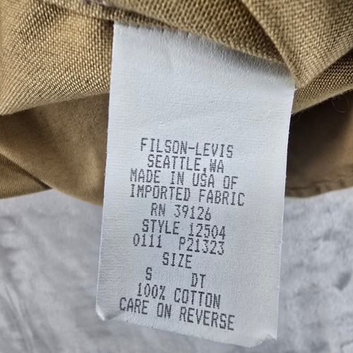 Levis-Filson Western Sawtooth Shirt/Jacket SMALL Oil Cloth Yoke Trucker Shacket - Picture 7 of 9