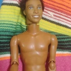 Vintage Mattel Ken Doll Articulated African American Black Rooted Hair Nude