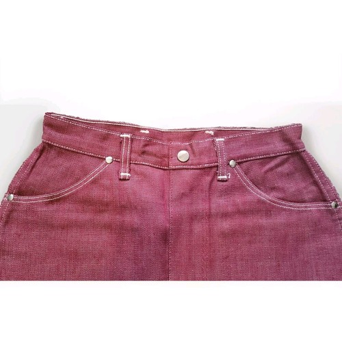 Vtg 50s Deadstock Blue Bell Western Denim Jeans SZ 12 Red Wranglers Slim VLV NOS - Picture 5 of 8