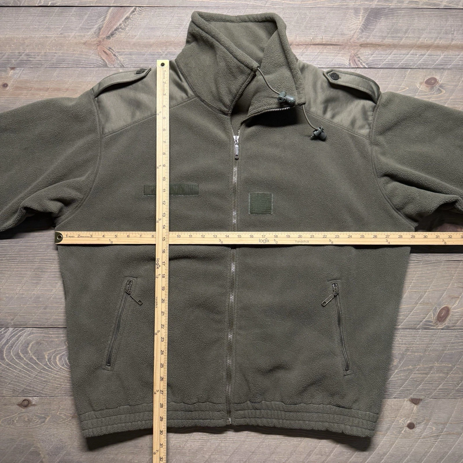 Vtg French Army Fleece Jacket Mens 120L (XXL) Cold Weather Olive Fecsa 2001 - product detail image 12