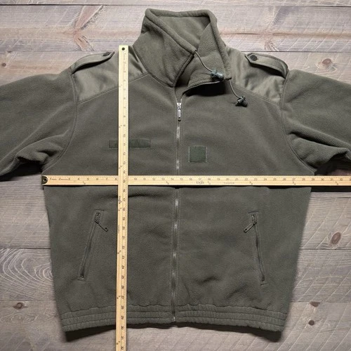 Vtg French Army Fleece Jacket Mens 120L (XXL) Cold Weather Olive Fecsa 2001 image 12