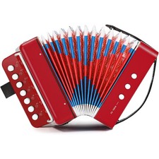 Akkordeon mit 7 Kn&ouml;pfen Kinder Musikinstrument Geschenk Spielzeug f&uuml;r Anf&auml;nger