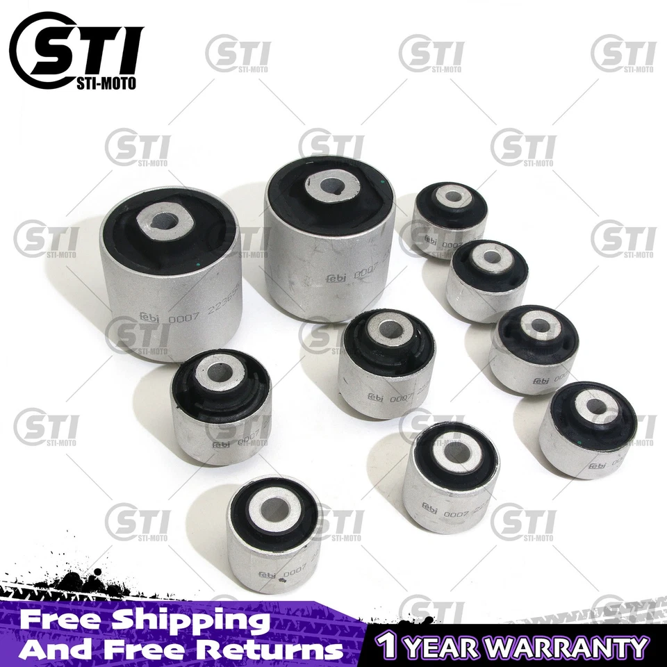 10X FEBI Front suspension control arm bushings kit For Audi A4 A5 Q5 A6 A7 11-18 - Image 3 of 4