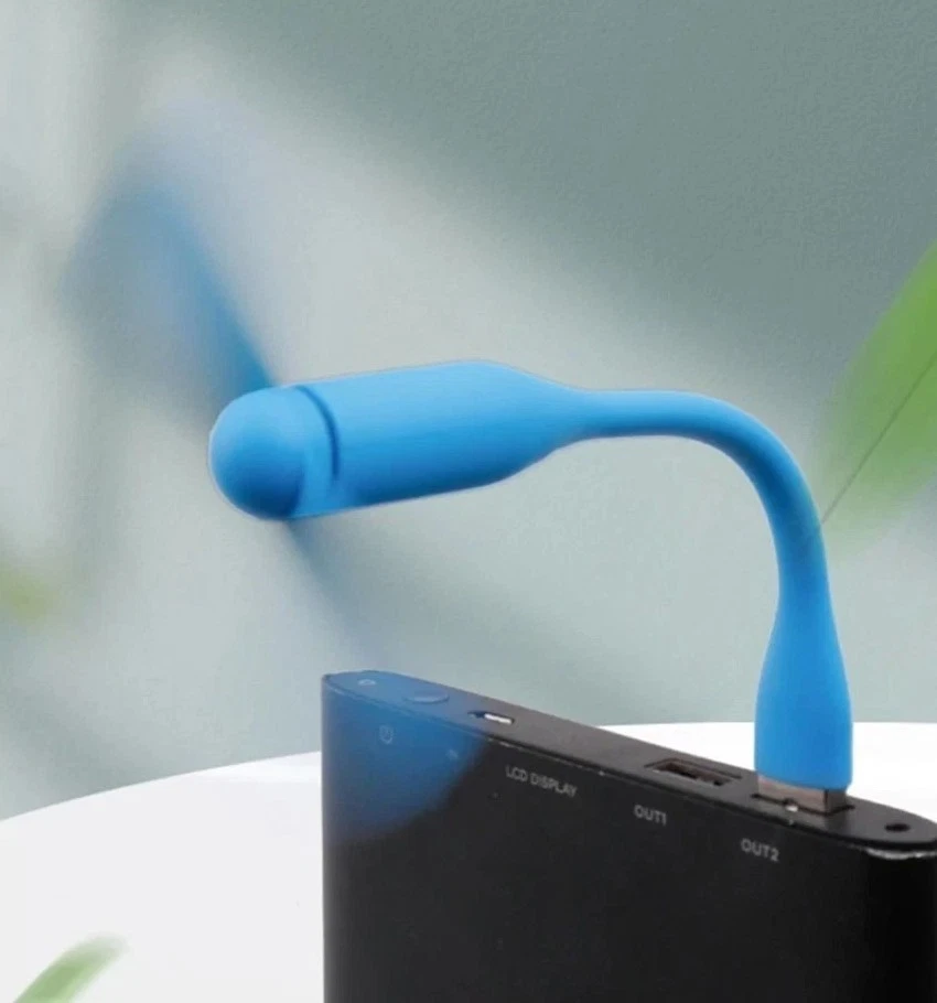 USB POWER COOLING Mini FAN Travel Laptop Keyboard Computer PC Desk Flexible - Image 3 of 4