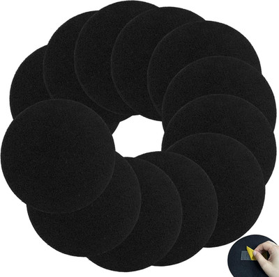 12 Pack 7.25'' Charcoal Compost Filters, Round Replacement Carbon Filters for Cou
