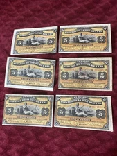 1896 South America Banknotes Plata sealed