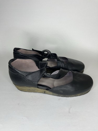 beautifeel women shoes Maryjanes Wedge Heel Women Size 38 US 7 Black Leather - Picture 5 of 18