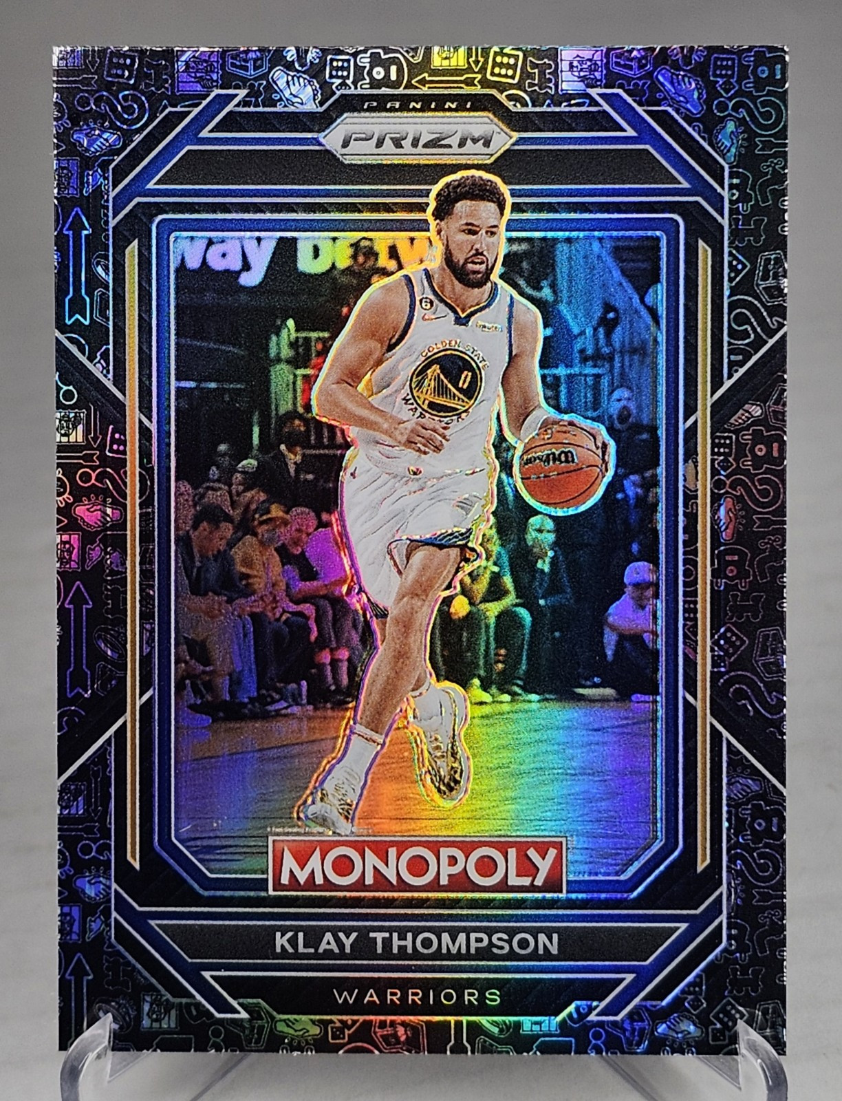 2022-23 Prizm Monopoly Klay Thompson Black Classic Icons #22 Warriors