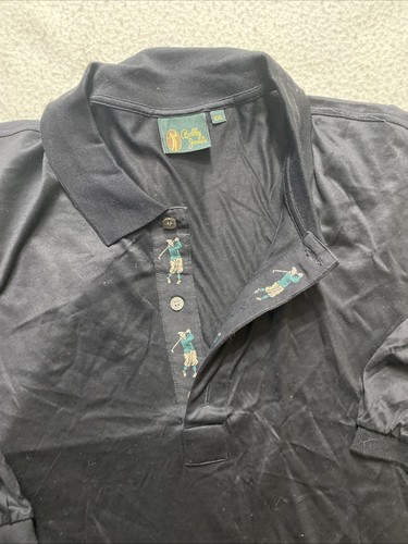 Bobby Jones Polo-Golf Black Shirt Short Sleeve Size XXL Made in Italy NEW / NWT - Picture 3 of 11