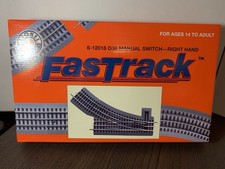 LIONEL FASTRACK 036 RIGHT HAND TRACK SWITCH turn o gauge out train 6-12018 NEW